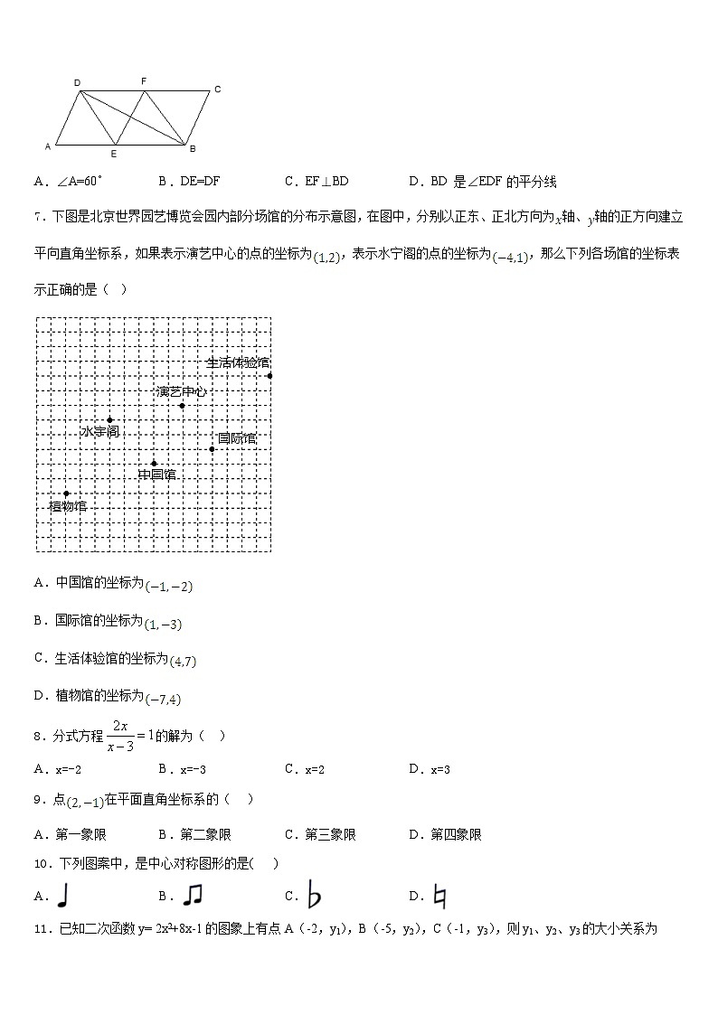 2022-2023学年浙江省台州市数学七下期末预测试题含答案第2页