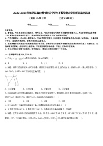 2022-2023学年浙江省台州市坦头中学七下数学期末学业质量监测试题含答案