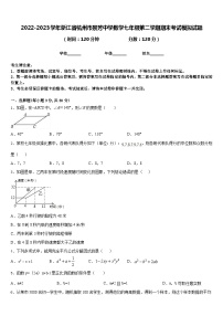 2022-2023学年浙江省杭州市景芳中学数学七年级第二学期期末考试模拟试题含答案