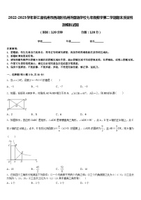 2022-2023学年浙江省杭州市西湖区杭州外国语学校七年级数学第二学期期末质量检测模拟试题含答案