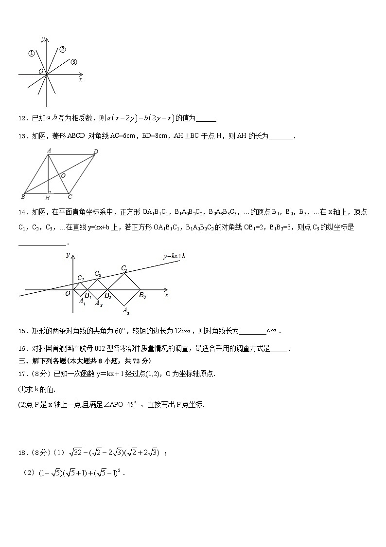 2022-2023学年浙江省杭州市萧山区城厢片五校七下数学期末达标检测模拟试题含答案03