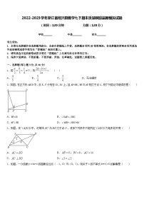 2022-2023学年浙江省绍兴县数学七下期末质量跟踪监视模拟试题含答案