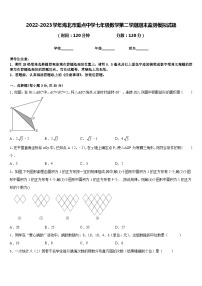 2022-2023学年海北市重点中学七年级数学第二学期期末监测模拟试题含答案