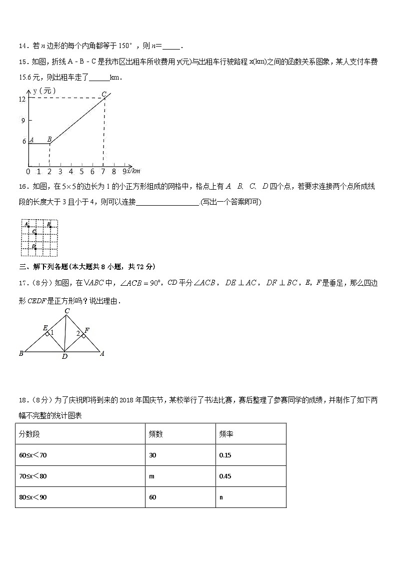 2022-2023学年海南海口市七年级数学第二学期期末学业质量监测模拟试题含答案第3页