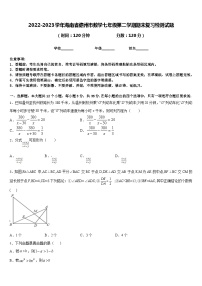 2022-2023学年海南省儋州市数学七年级第二学期期末复习检测试题含答案