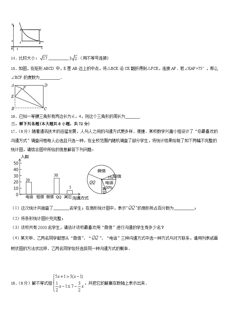 2022-2023学年浙江省金华、丽水市数学七下期末调研试题含答案第3页