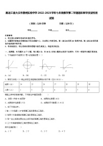 黑龙江省大庆市肇州实验中学2022-2023学年七年级数学第二学期期末教学质量检测试题含答案