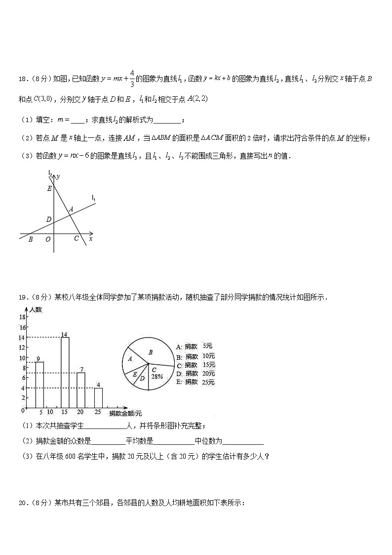 2022-2023学年湖北省安陆市五校数学七下期末综合测试模拟试题含答案第3页