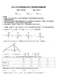 2022-2023学年湖北省大冶市七下数学期末考试模拟试题含答案