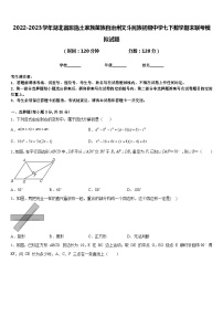 2022-2023学年湖北省恩施土家族苗族自治州文斗民族初级中学七下数学期末联考模拟试题含答案