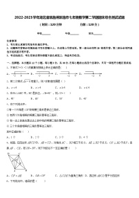 2022-2023学年湖北省恩施州恩施市七年级数学第二学期期末综合测试试题含答案