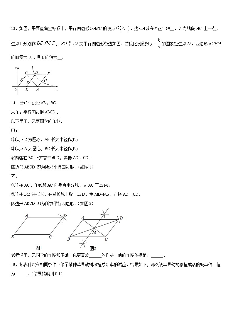 2022-2023学年湖北省恩施州咸丰县数学七下期末达标检测模拟试题含答案03
