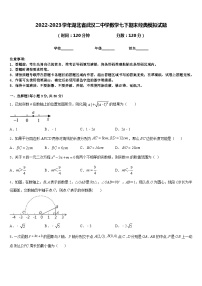 2022-2023学年湖北省武汉二中学数学七下期末经典模拟试题含答案