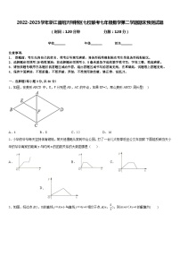 2022-2023学年浙江省绍兴柯桥区七校联考七年级数学第二学期期末预测试题含答案