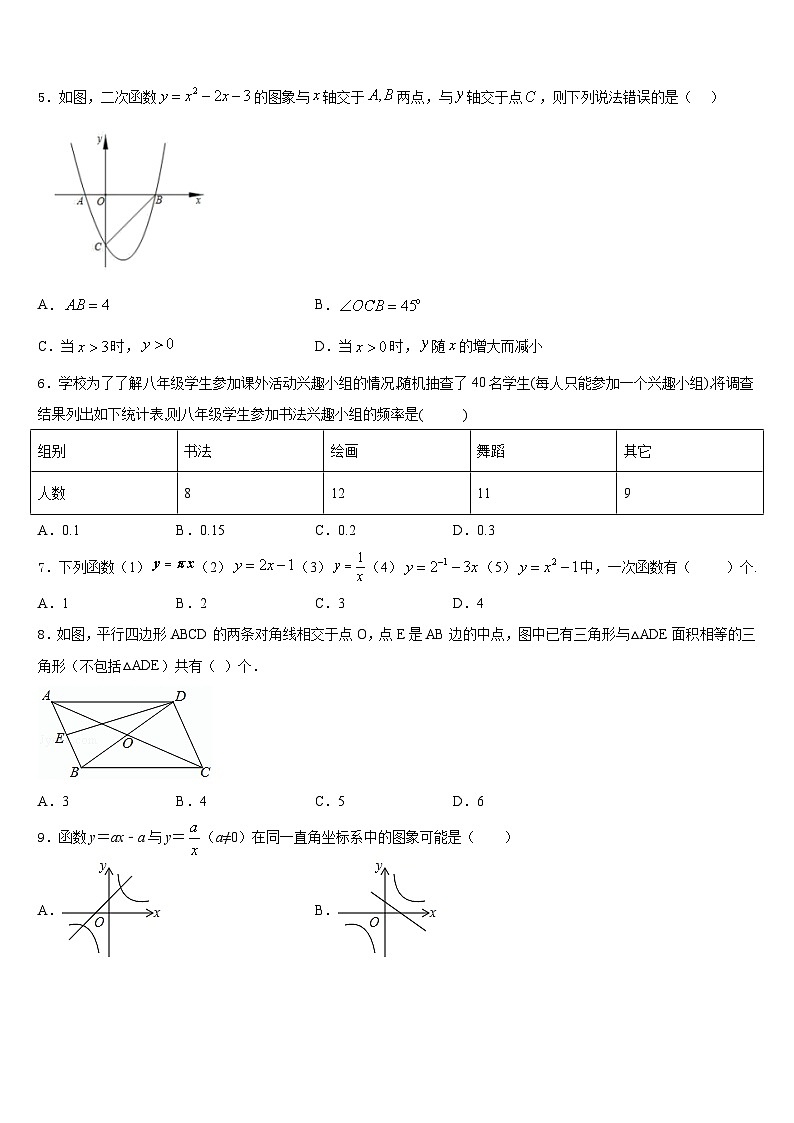 2022-2023学年湖北省宜昌高新区七校联考七下数学期末联考试题含答案02