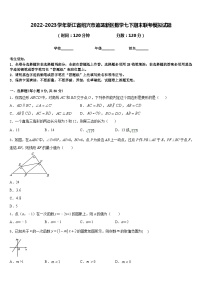 2022-2023学年浙江省绍兴市迪荡新区数学七下期末联考模拟试题含答案