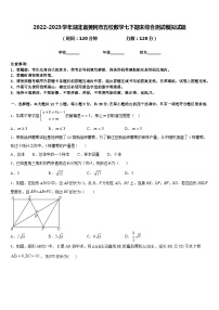 2022-2023学年湖北省黄冈市五校数学七下期末综合测试模拟试题含答案