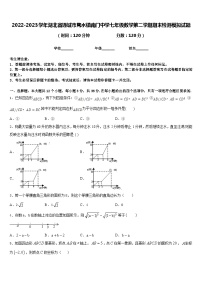 2022-2023学年湖北省通城市隽水镇南门中学七年级数学第二学期期末检测模拟试题含答案