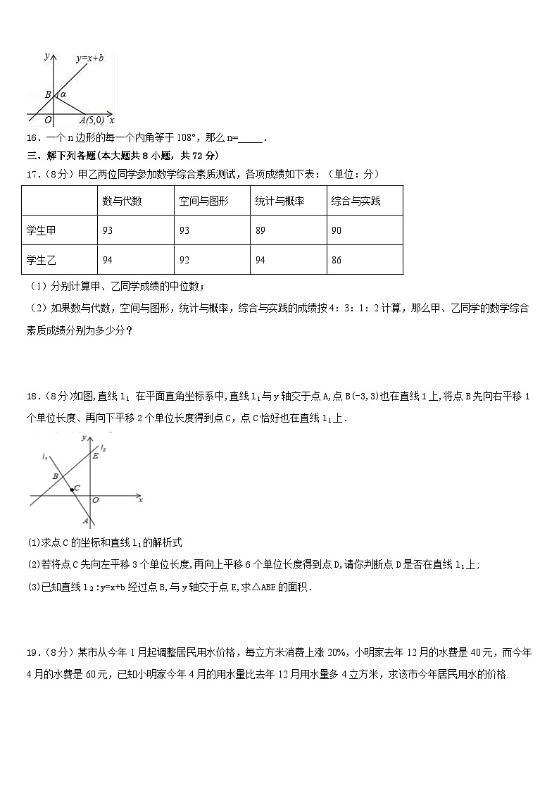 2022-2023学年湖北省武汉市金银湖区数学七年级第二学期期末达标检测模拟试题含答案03