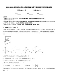 2022-2023学年湖北省武汉市求新联盟联考七下数学期末质量检测模拟试题含答案