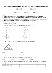 黑龙江省大庆市肇源县第四中学2022-2023学年数学七下期末质量检测模拟试题含答案