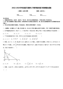 2022-2023学年湖北竹溪县七下数学期末复习检测模拟试题含答案