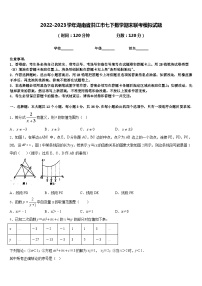 2022-2023学年湖南省洪江市七下数学期末联考模拟试题含答案