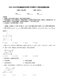 2022-2023学年湖南省怀化市第三中学数学七下期末监测模拟试题含答案