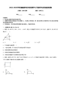 2022-2023学年湖南省怀化市名校数学七下期末学业质量监测试题含答案