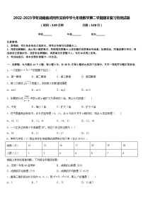 2022-2023学年湖南省武冈市实验中学七年级数学第二学期期末复习检测试题含答案