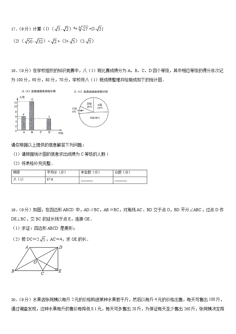 2022-2023学年湖南省新邵县七年级数学第二学期期末质量跟踪监视试题含答案第3页