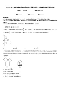 2022-2023学年湖南省岳阳市汨罗市沙溪中学数学七下期末综合测试模拟试题含答案