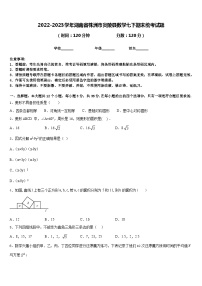 2022-2023学年湖南省株洲市炎陵县数学七下期末统考试题含答案