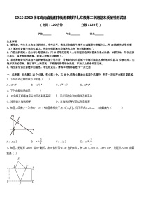 2022-2023学年湖南省衡阳市衡阳县数学七年级第二学期期末质量检测试题含答案