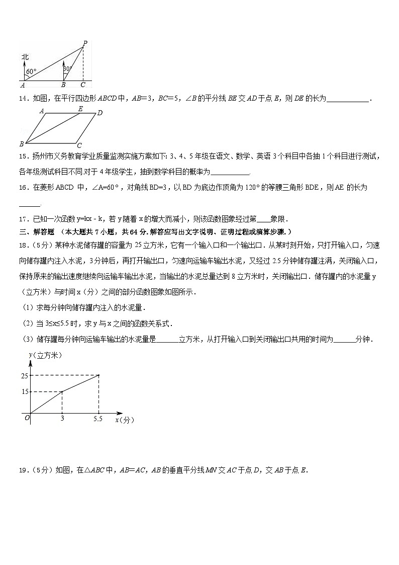 2022-2023学年湖南省浏阳市部分学校七下数学期末达标测试试题含答案第3页