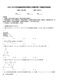 2022-2023学年湖南省邵阳市邵阳县七年级数学第二学期期末预测试题含答案