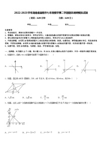 2022-2023学年湖南省益阳市七年级数学第二学期期末调研模拟试题含答案