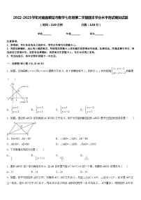 2022-2023学年河南省鹤壁市数学七年级第二学期期末学业水平测试模拟试题含答案