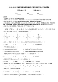 2022-2023学年浙江省杭州市四校七下数学期末学业水平测试试题含答案