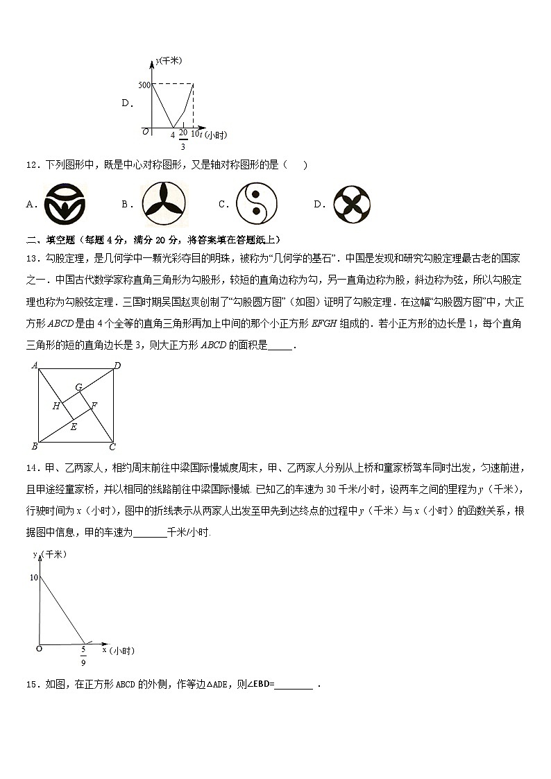 2022-2023学年湖北省襄樊市二十六中学七下数学期末学业水平测试模拟试题含答案03