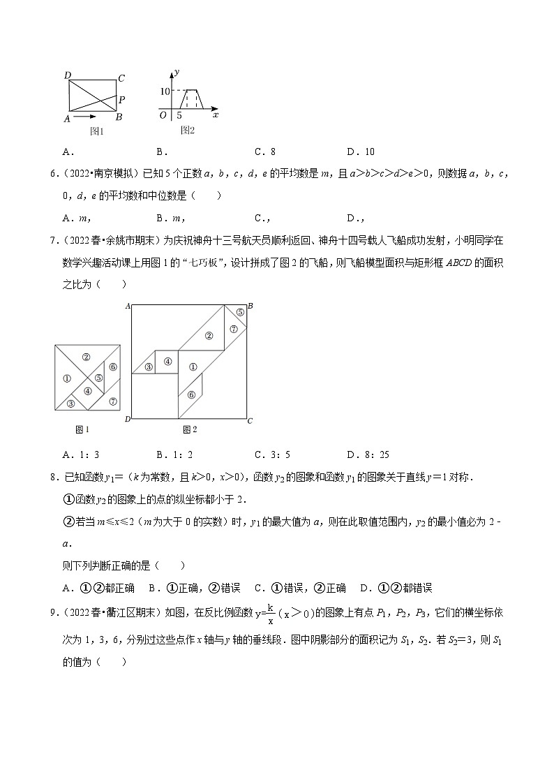 期末专项复习2 八下各地期末试卷选填压轴题训练-2023-2024学年八年级数学下册重难点及章节分类精品讲义(浙教版)02