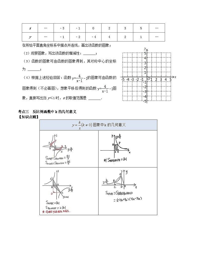 第12讲 反比例函数单元整体分类总复习-2023-2024学年八年级数学下册重难点及章节分类精品讲义(浙教版)03