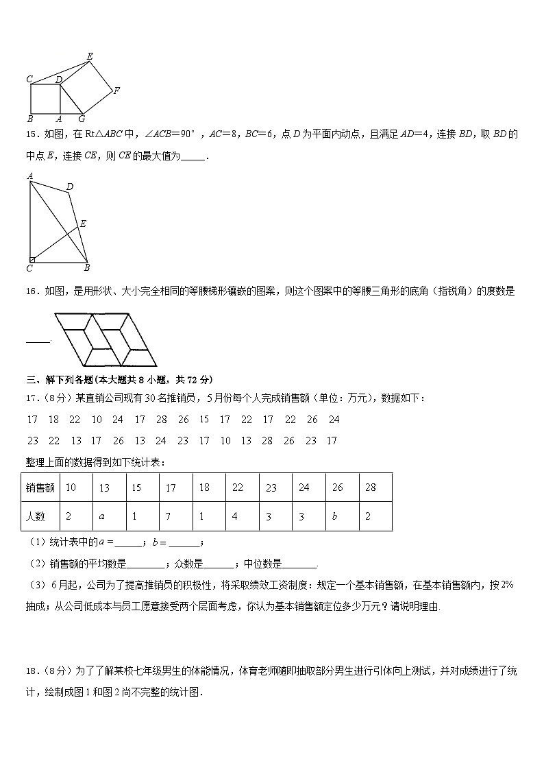 2022-2023学年湖南省芷江县岩桥中学数学七下期末检测试题含答案第3页