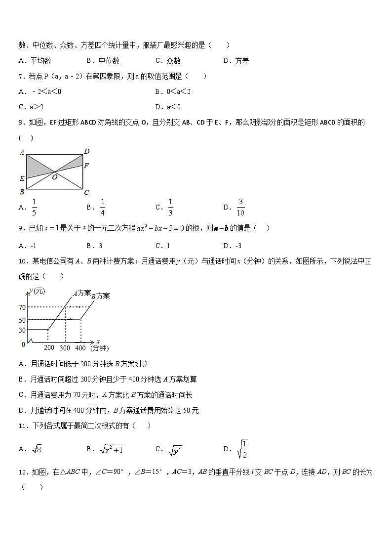 2022-2023学年湖南省长沙市名校七年级数学第二学期期末教学质量检测试题含答案02