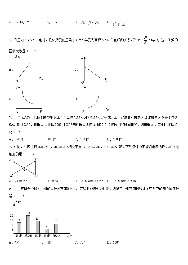 2022-2023学年湖南省长沙市铁路一中学数学七下期末综合测试模拟试题含答案第2页