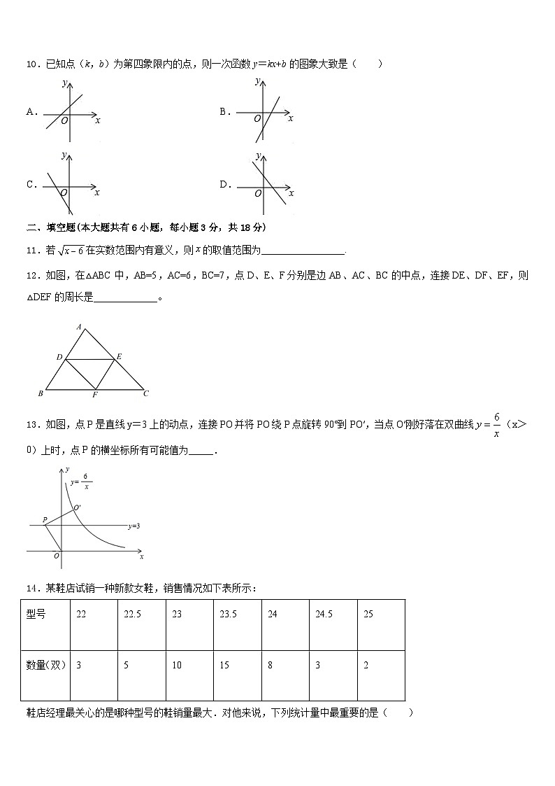 2022-2023学年湖南省长沙市铁路一中学数学七下期末综合测试模拟试题含答案第3页