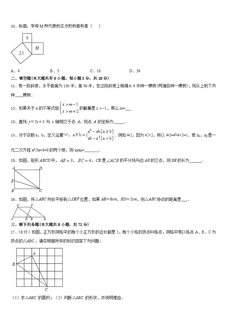 2022-2023学年湖南省长沙市一中学教育集团七下数学期末检测模拟试题含答案03