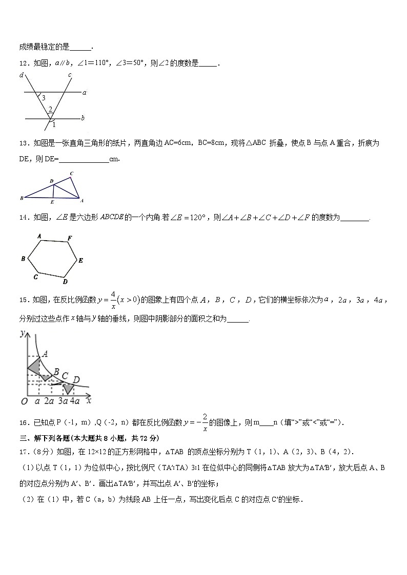 2022-2023学年湖南省长沙市长雅中学七下数学期末考试试题含答案第3页