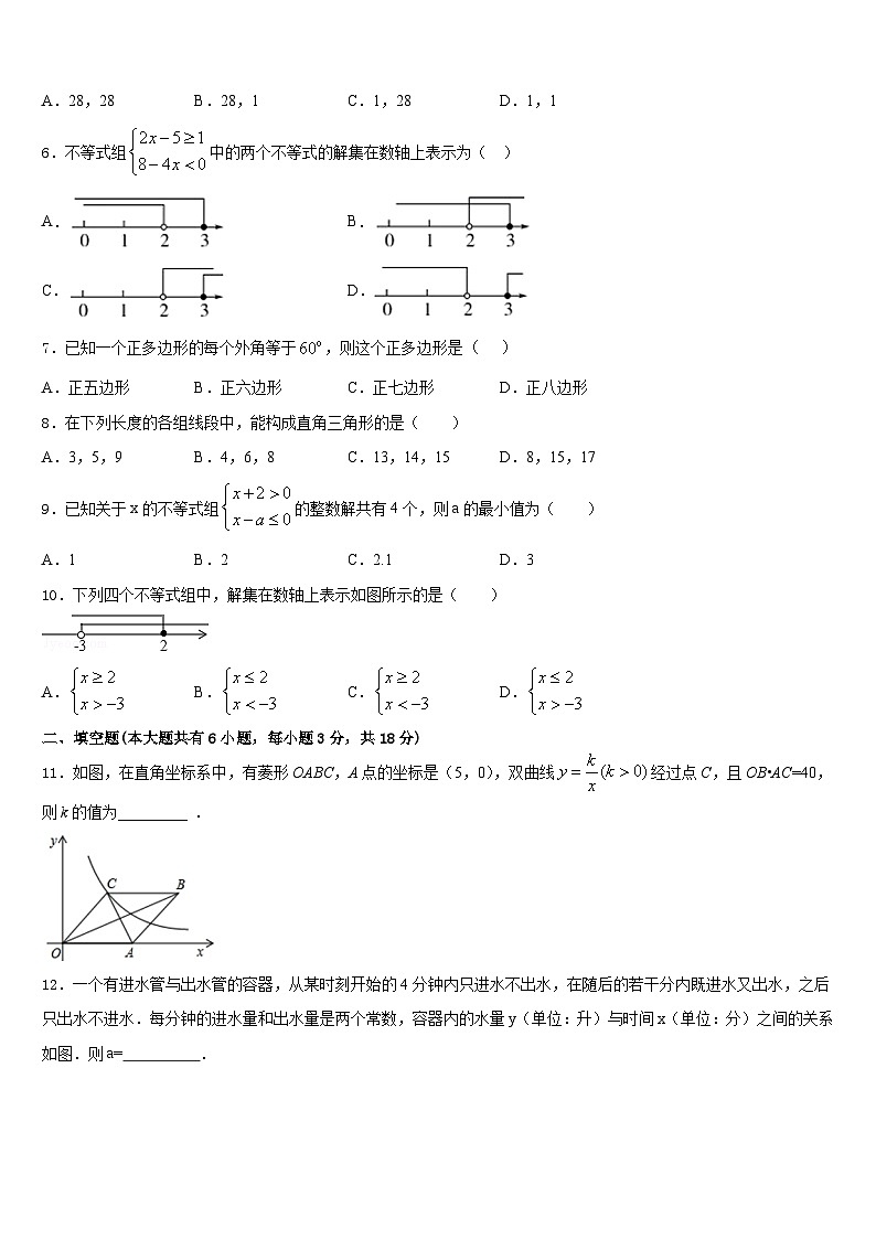 2022-2023学年甘肃临夏和政县数学七下期末质量跟踪监视试题含答案02