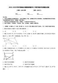 2022-2023学年甘肃省庆阳镇原县联考七下数学期末检测模拟试题含答案